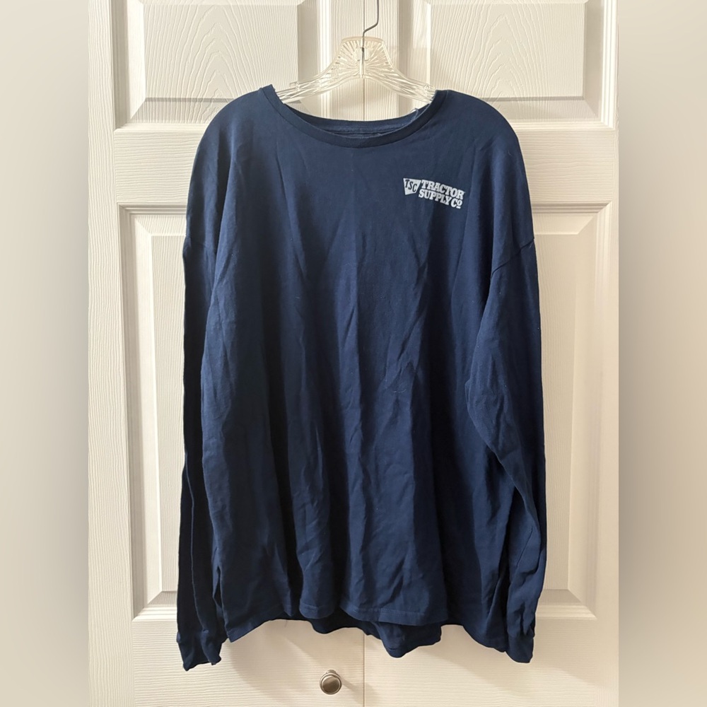 Tractor Supply Navy Long Sleeve Tee